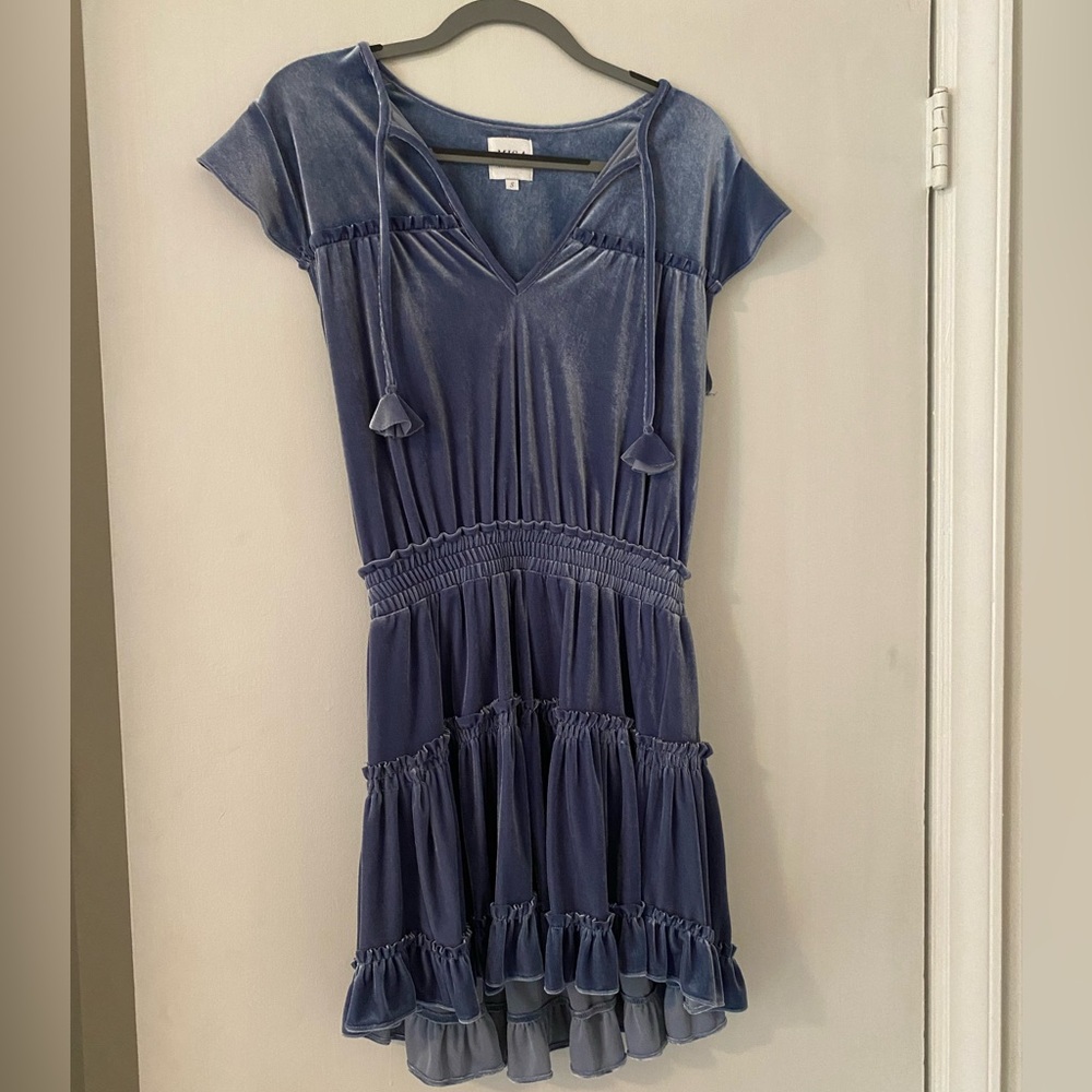 Misa Los Angeles crew neck mini dress